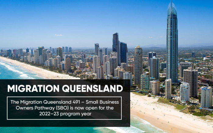 昆士兰移民491–小企业主通道（SBO）现已于2022-23计划年开放