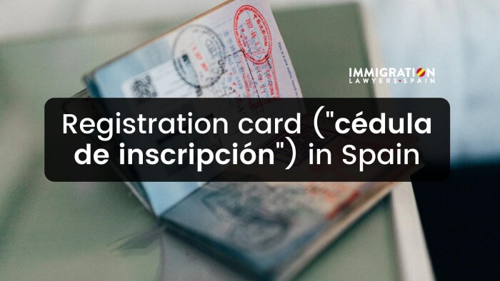西班牙无证件移民登记卡