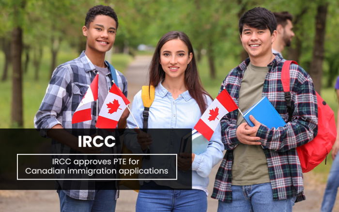 对于加拿大移民申请，IRCC已批准皮尔逊英语测试