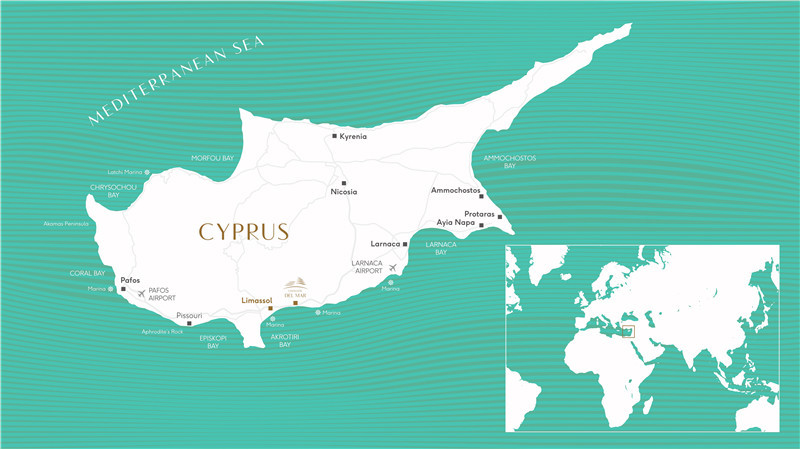 塞浦路斯房产:利马索尔一线海景豪华酒店公寓