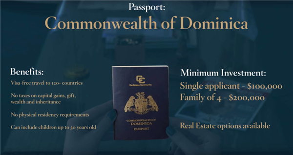 申请多米尼克护照的条件有几种 需要多少钱