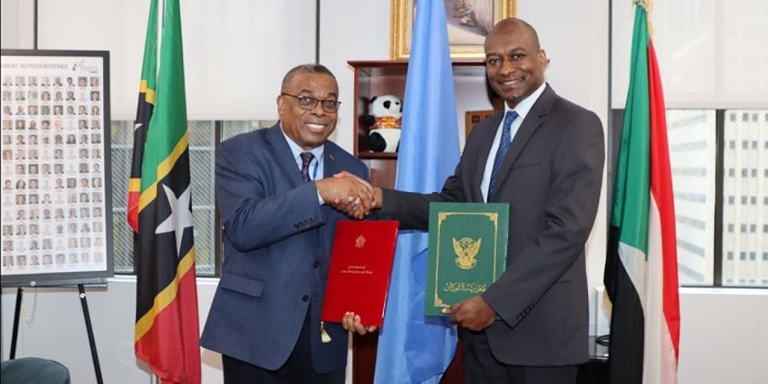 圣基茨和尼维斯在签署两项协议后与苏丹共和国建立外交关系