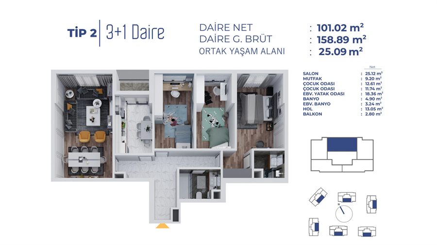 伊斯坦布尔欧洲区Bağcılar3-4房，超大面积170平起